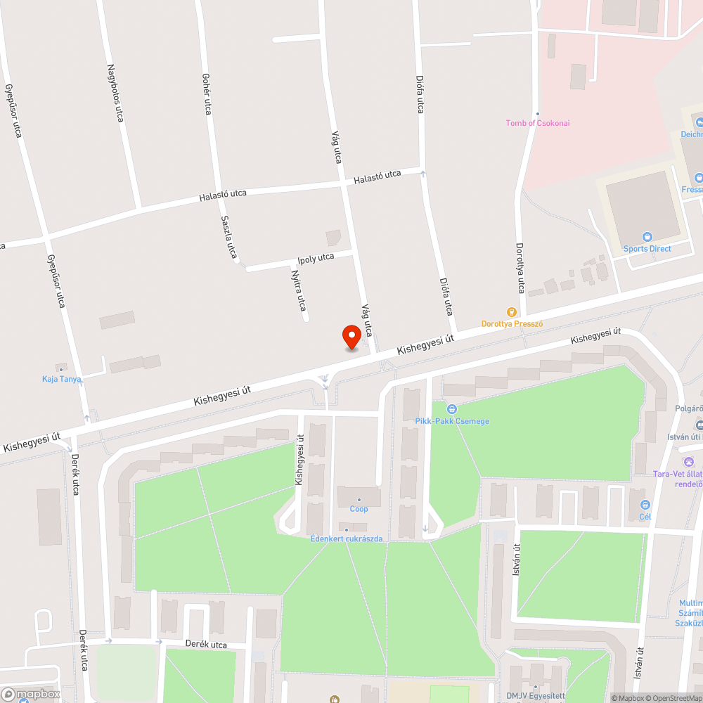 Jó nagy kátyú bejelentés helye