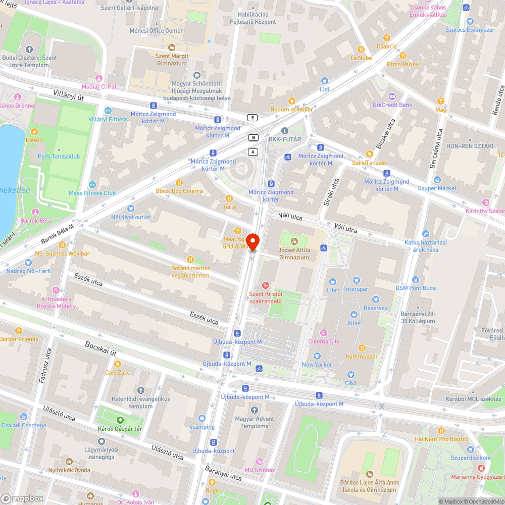 Hiányzó fényterelő bejelentés helye