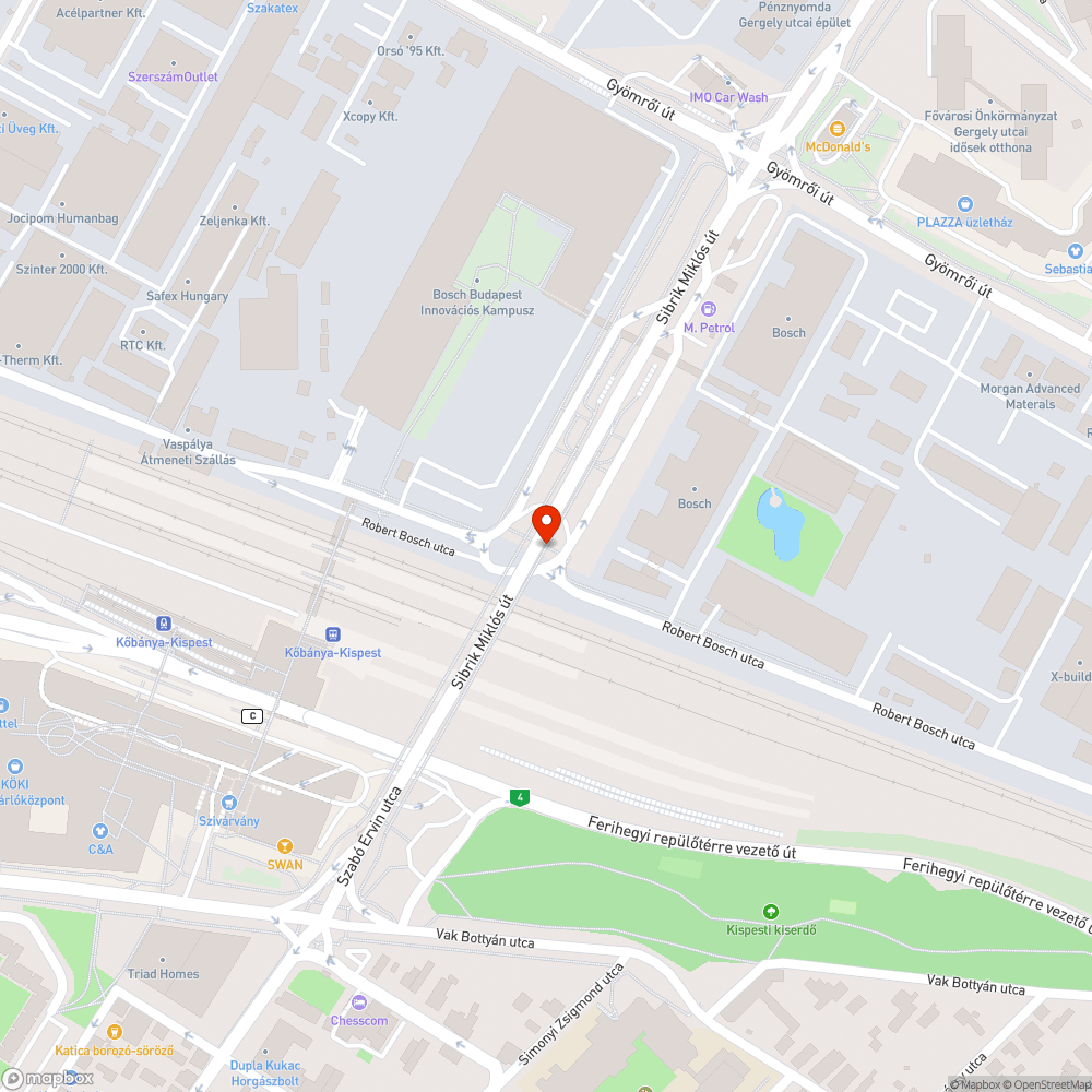 Sáros, hordalékos járda bejelentés helye