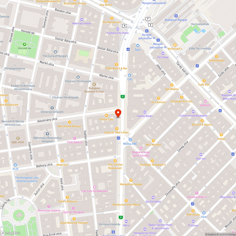 Jelöletlen felbontás a kerékpárúton bejelentés helye