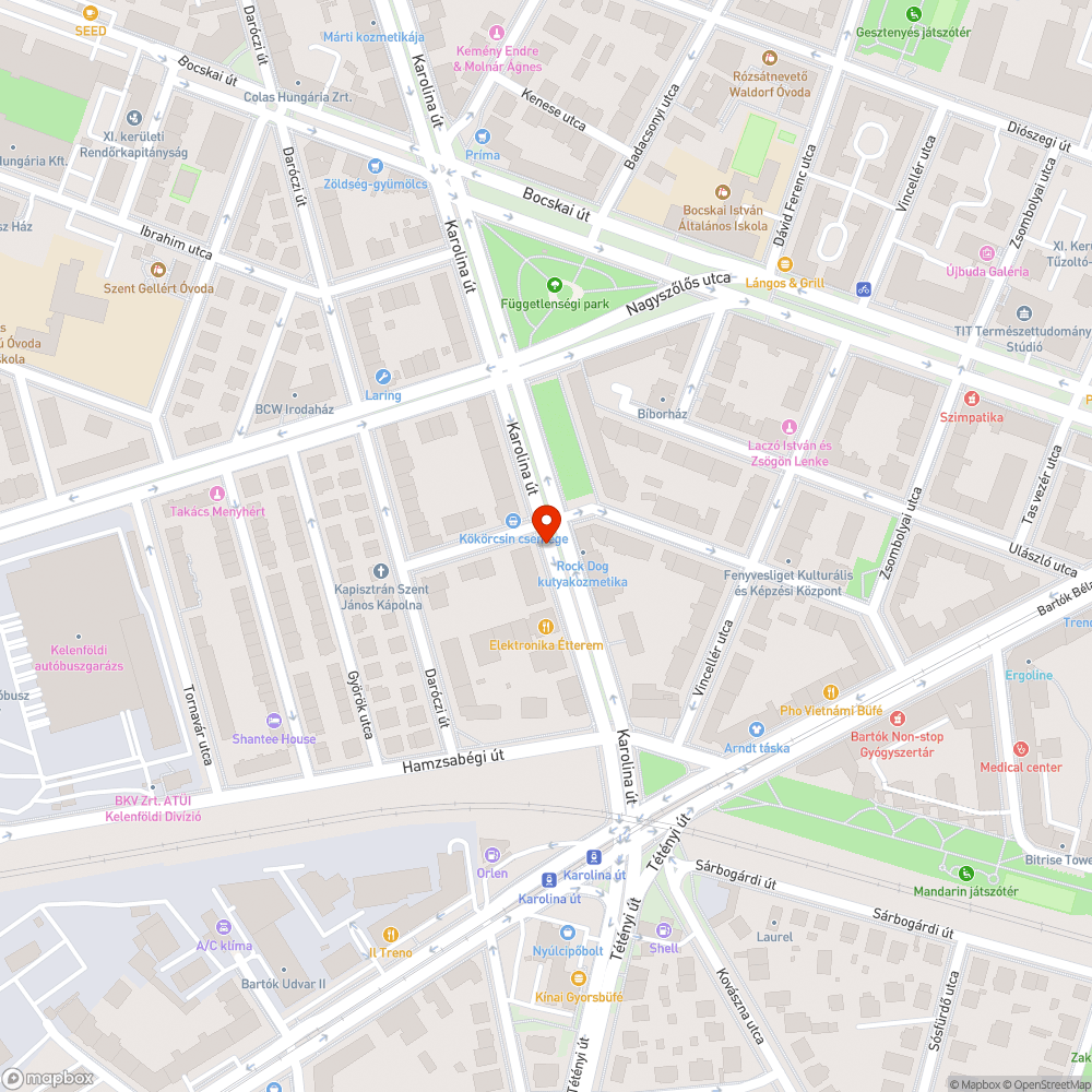 Kerékpárútra lógó bokrok bejelentés helye