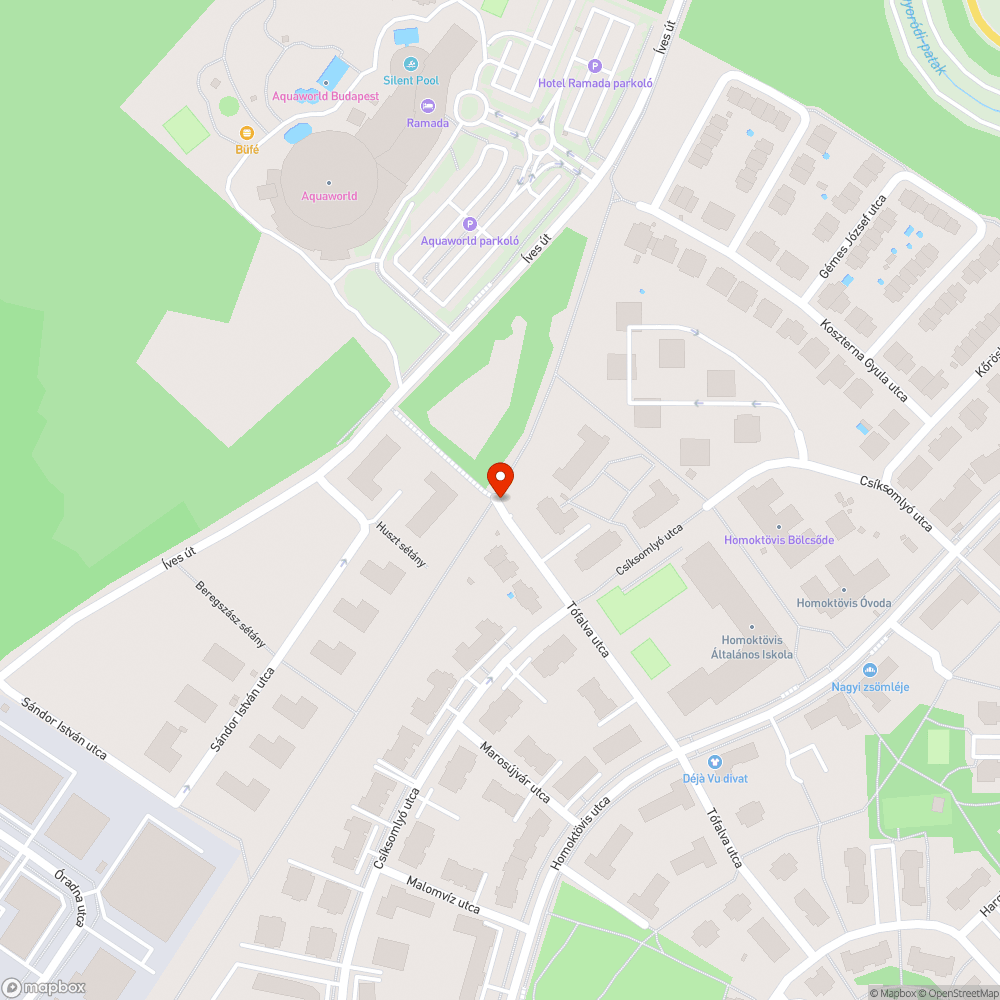 Megrongálódott behajtásgátló bejelentés helye