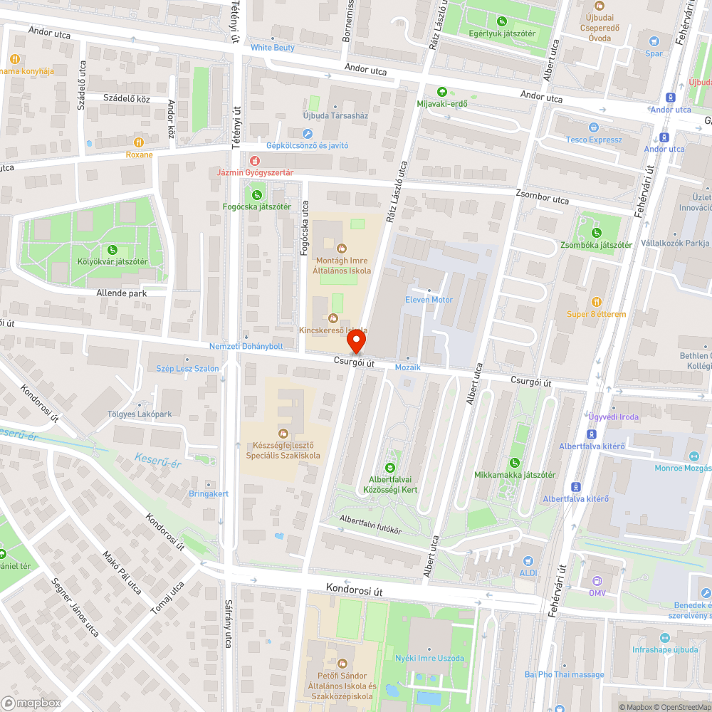 Autóbalesetből származó törmelék bejelentés helye