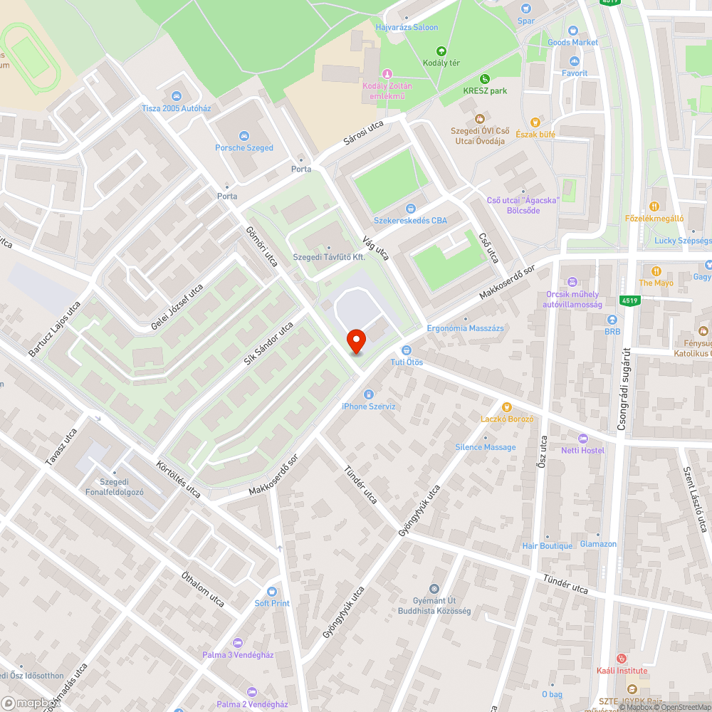 Eldugult csatornák bejelentés helye