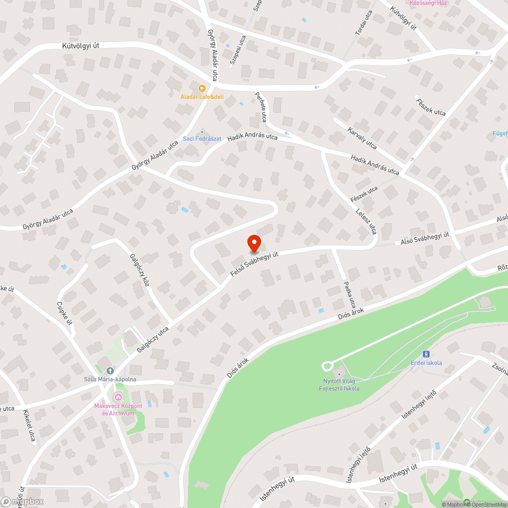 Új kátyúk bejelentés helye