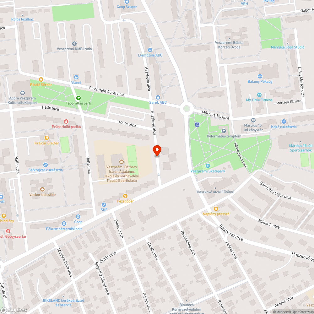 A csapadék vízelvezető csatorna eldugult bejelentés helye