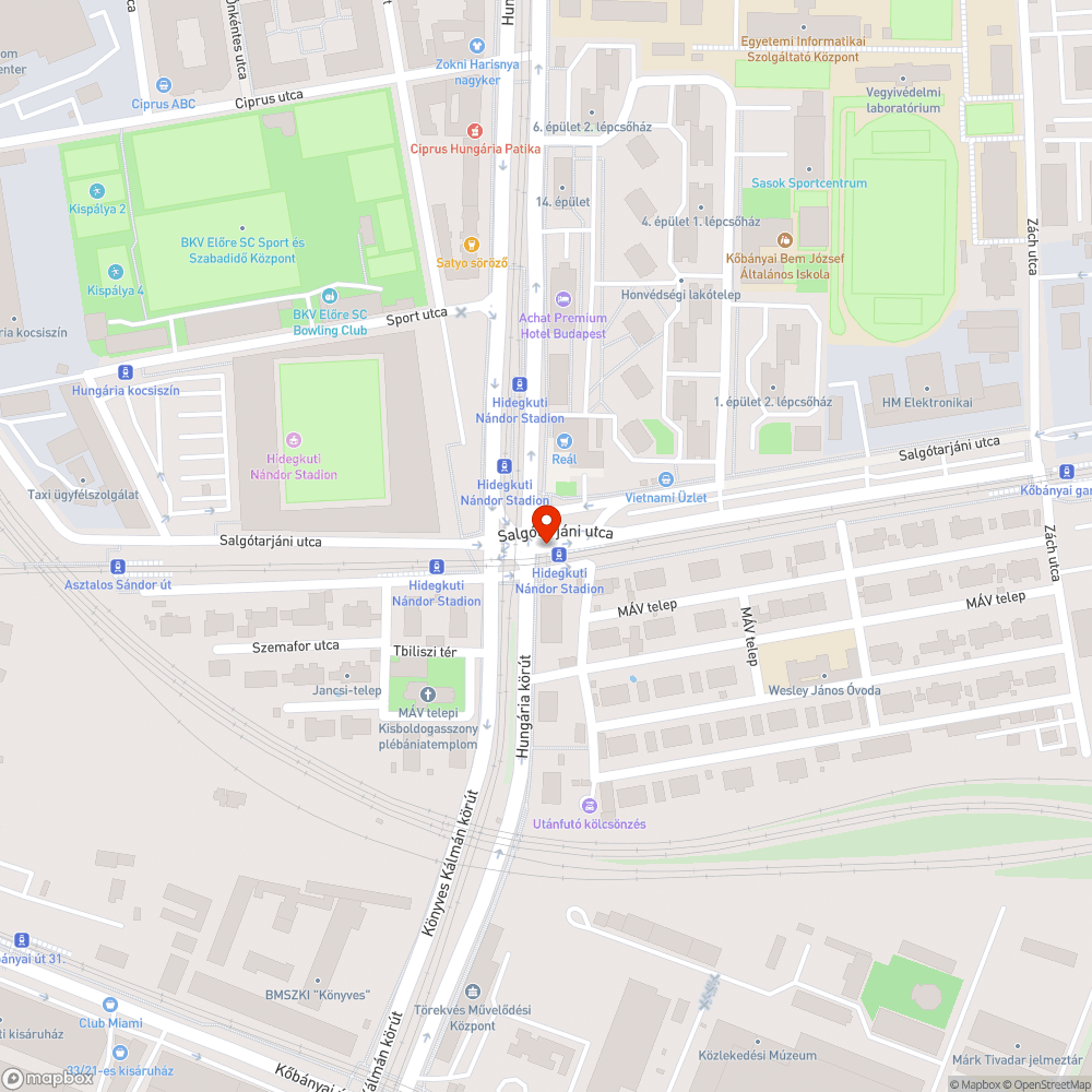 Hiányzó fényterelő bejelentés helye