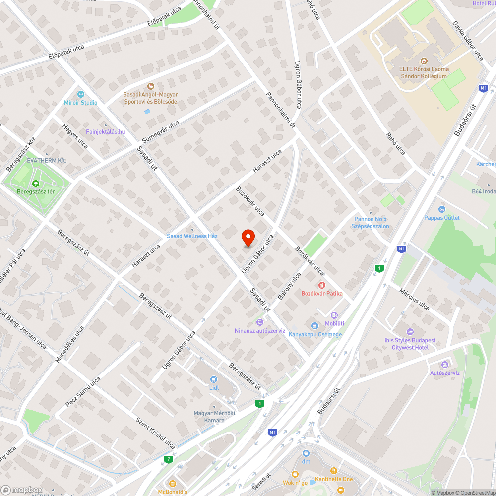 Ugron Gábor utca 61. vezeték lóg bejelentés helye