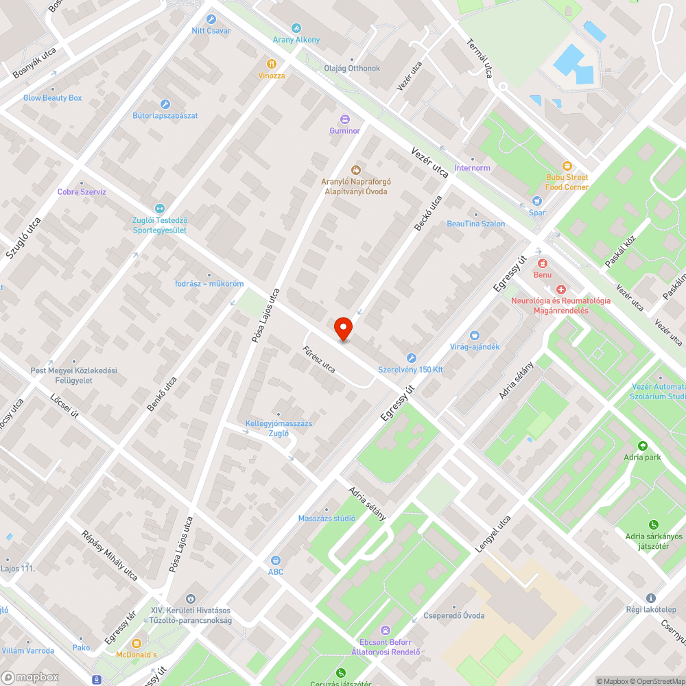 Elhagyott Merci bejelentés helye