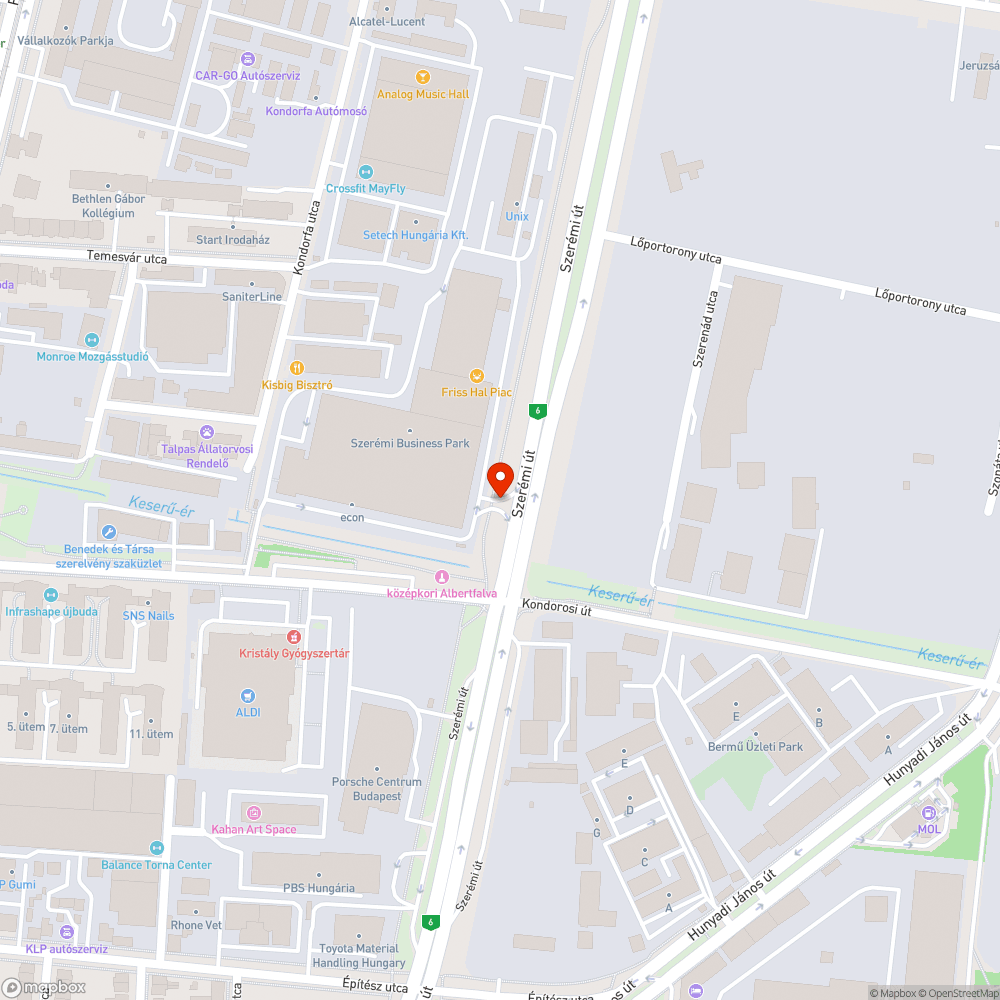 Elhagyott autó bejelentés helye