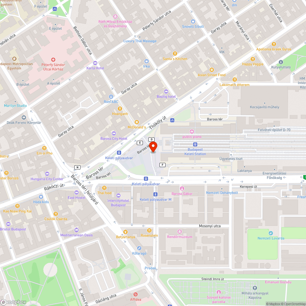 Hulladékkal és gazzal telített terület a Keletinél bejelentés helye