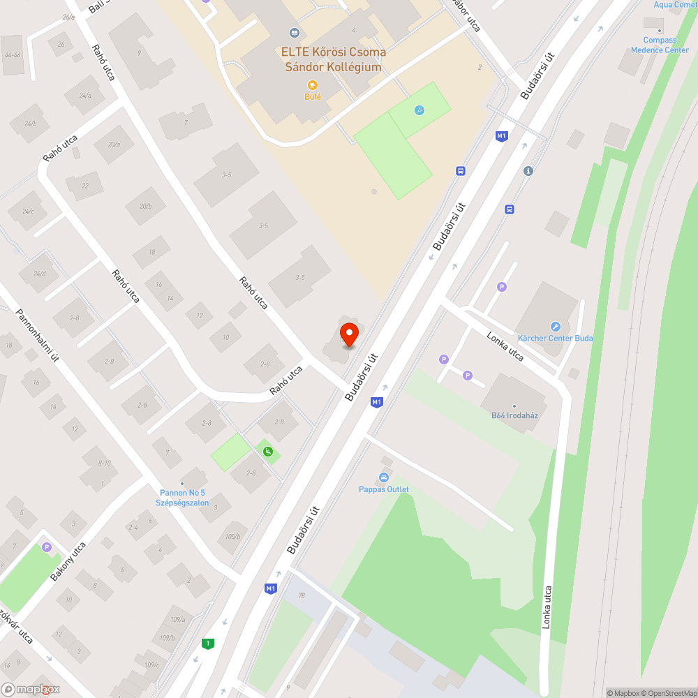 Budaörsi út 101-109. járda szemetes bejelentés helye