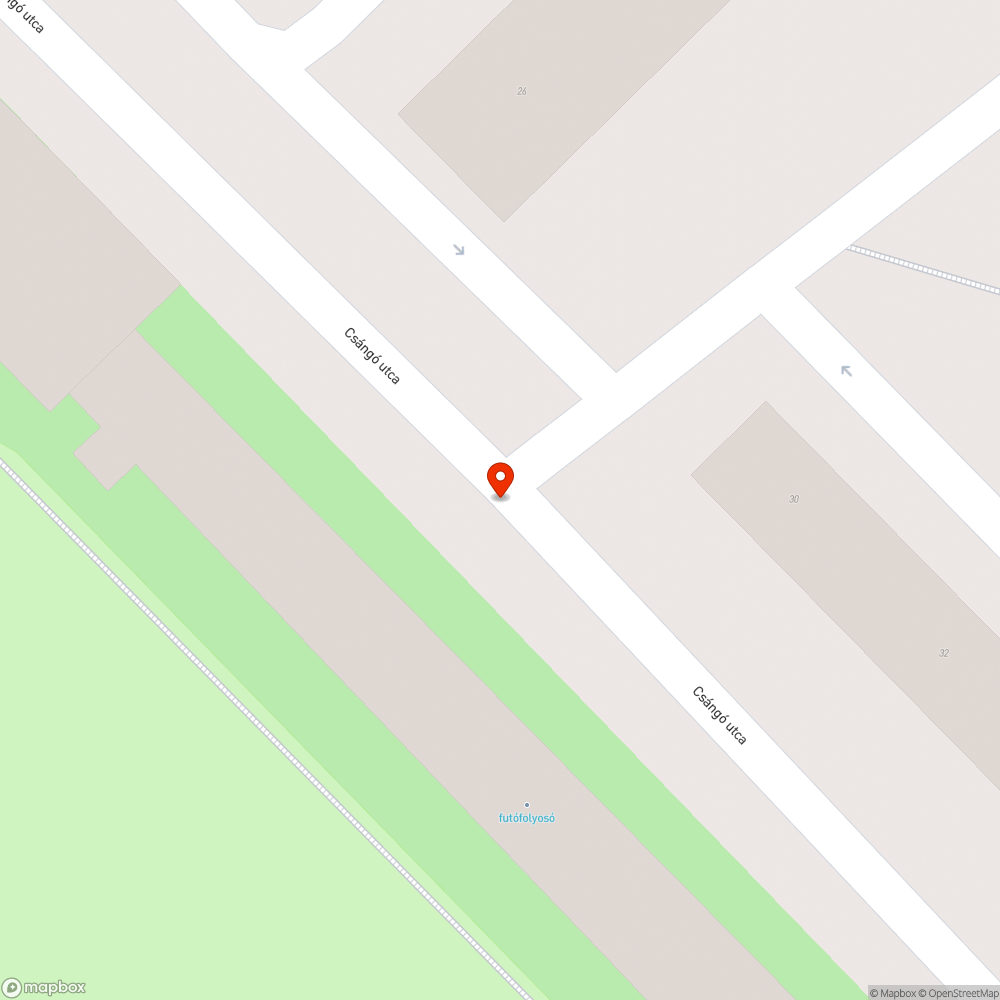 Csángó utca 30. megállni tilos tábla bejelentés helye