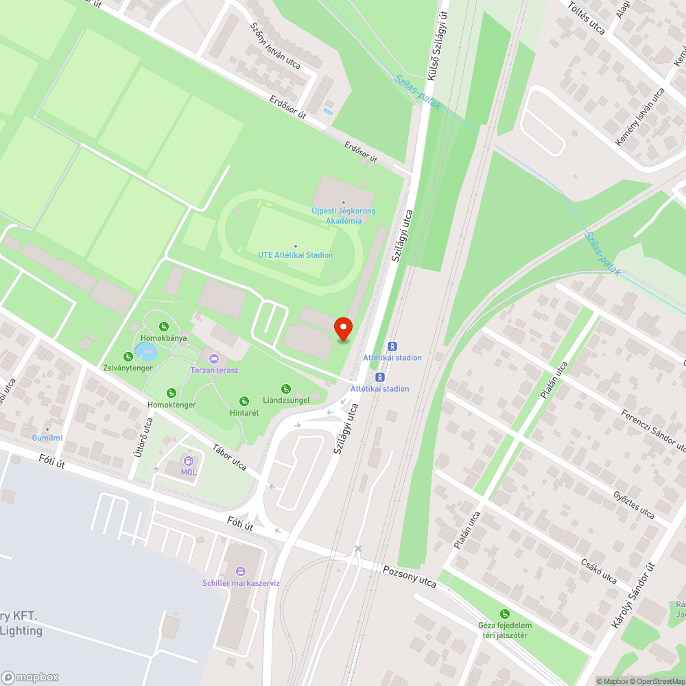 kátyús parkoló bejelentés helye