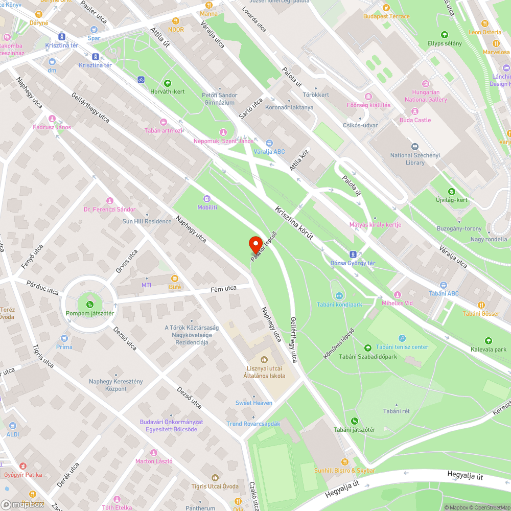 Ingatag kövek a tabáni Pásztor lépcsőben bejelentés helye