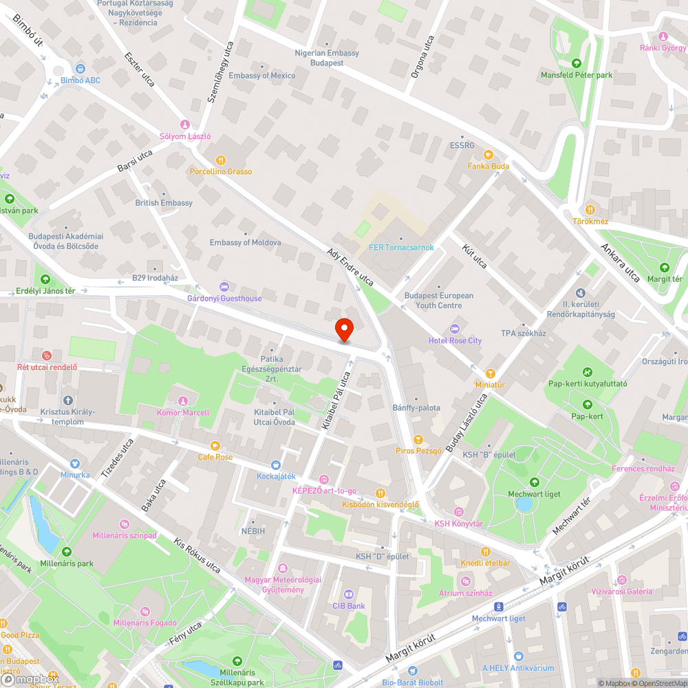 Zebran parkolas bejelentés helye