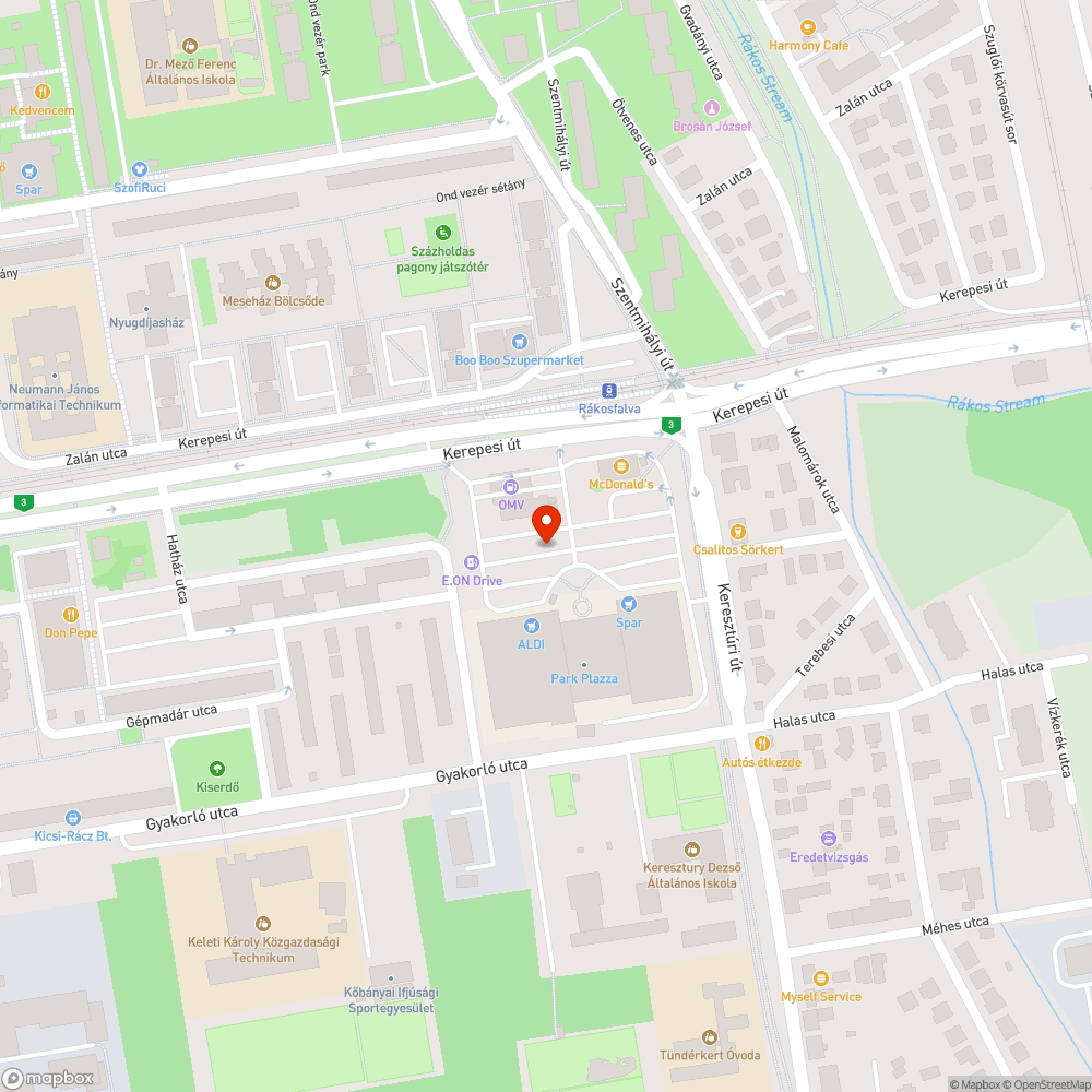 Serült jármű, parkolóban bejelentés helye