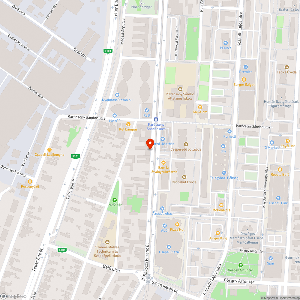 Nyomvályús megálló bejelentés helye