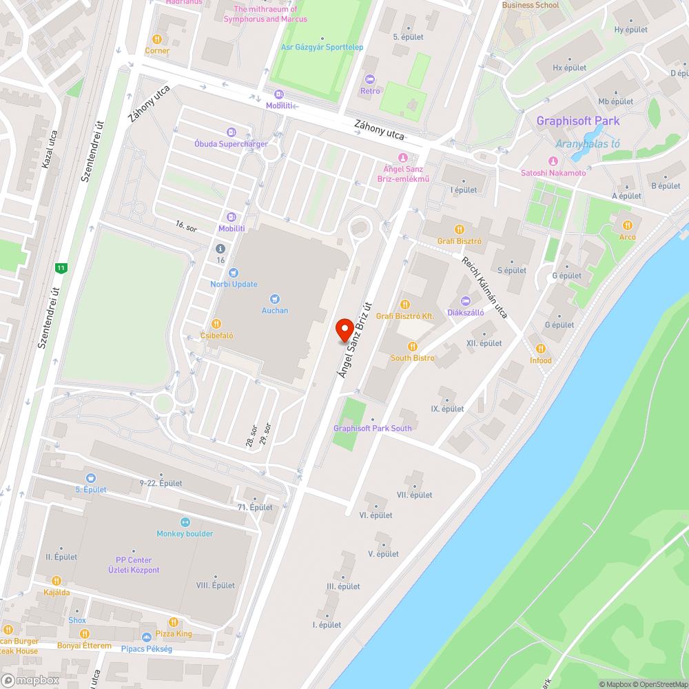 Gazos bicikliút az óbudai Auchan mögött bejelentés helye