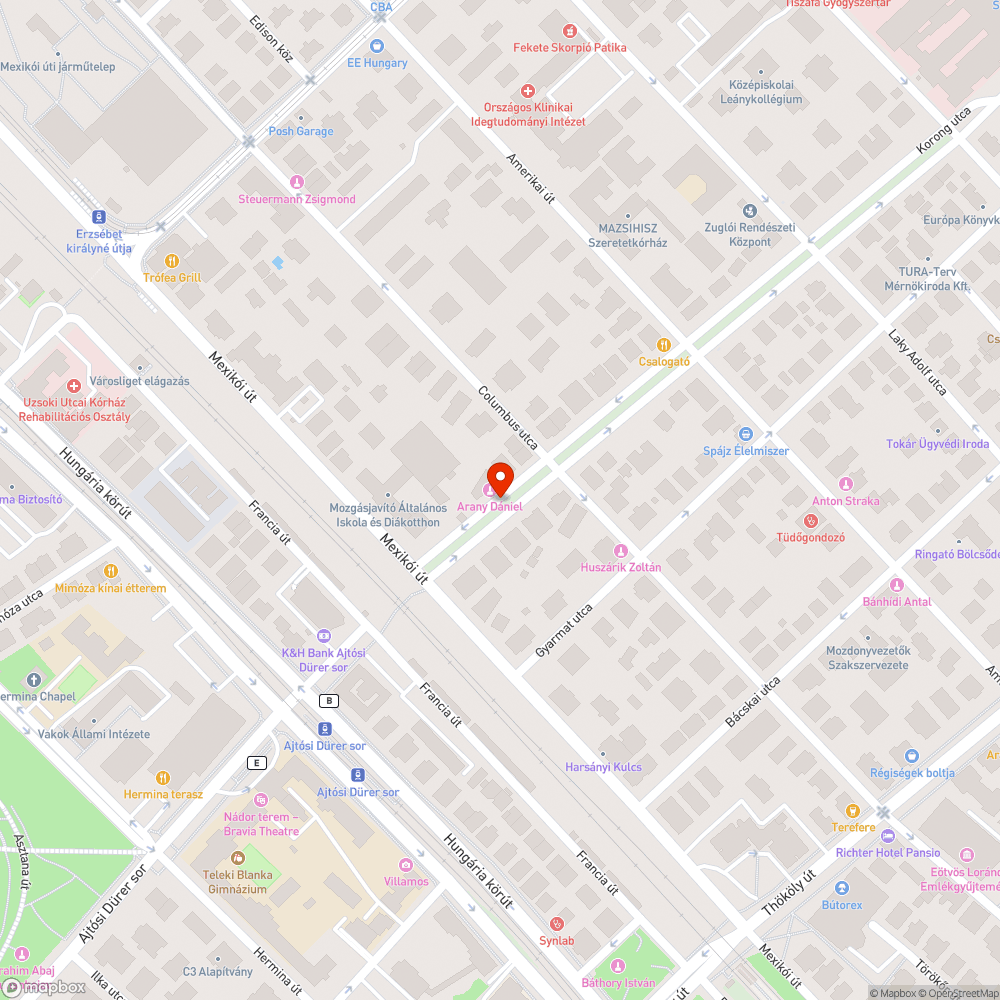 Kidőlt fa bejelentés helye