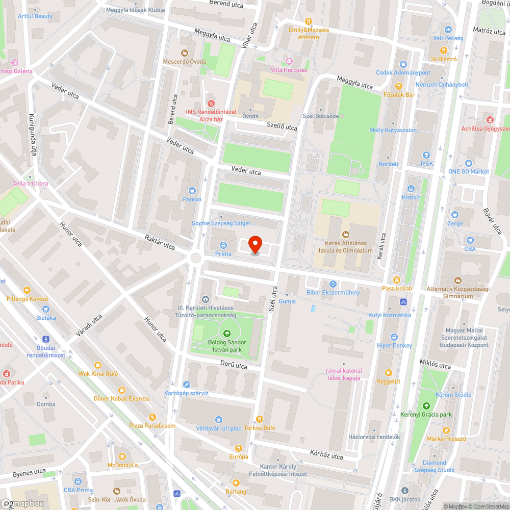 Leszakadó beton bejelentés helye