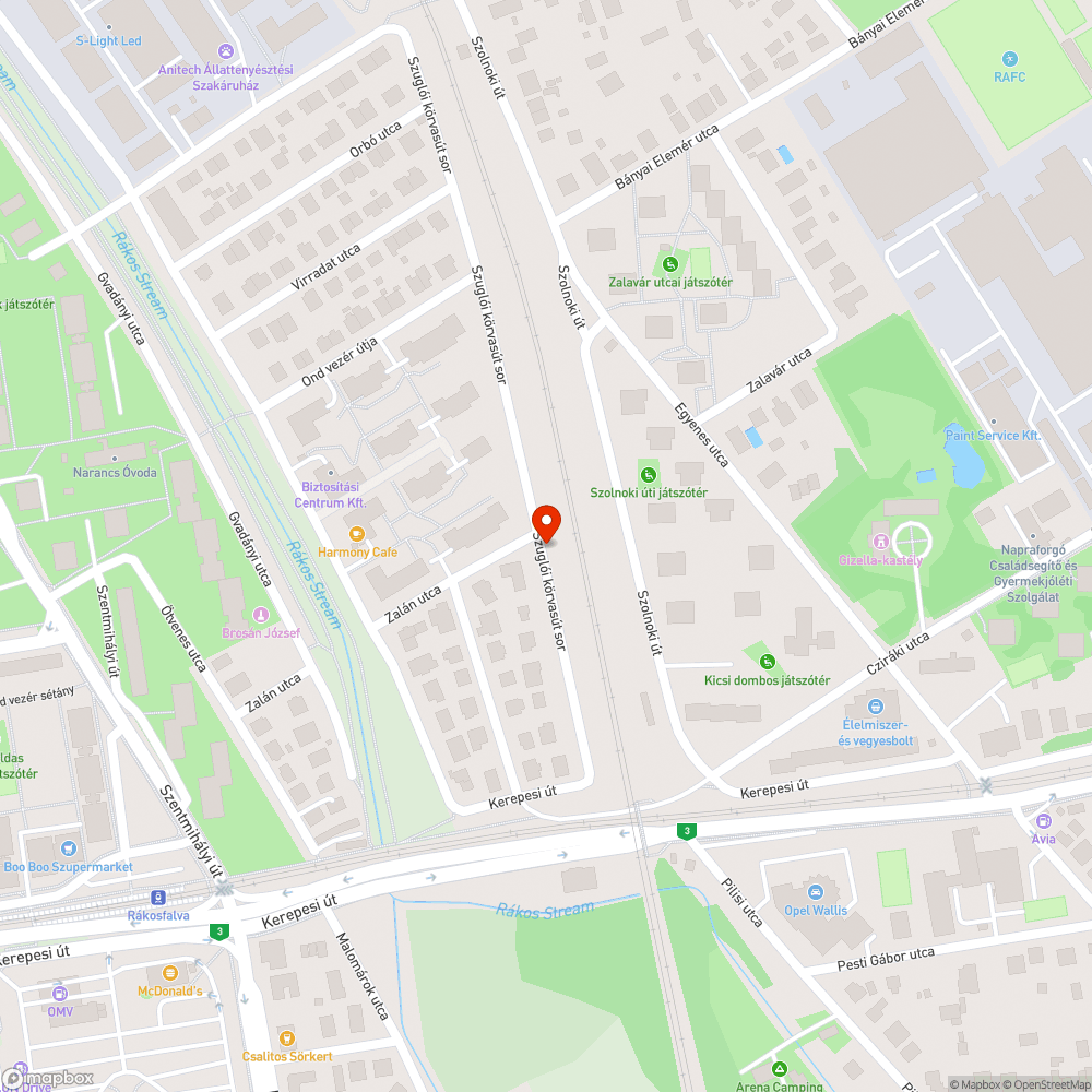 Útra nött növényzet bejelentés helye