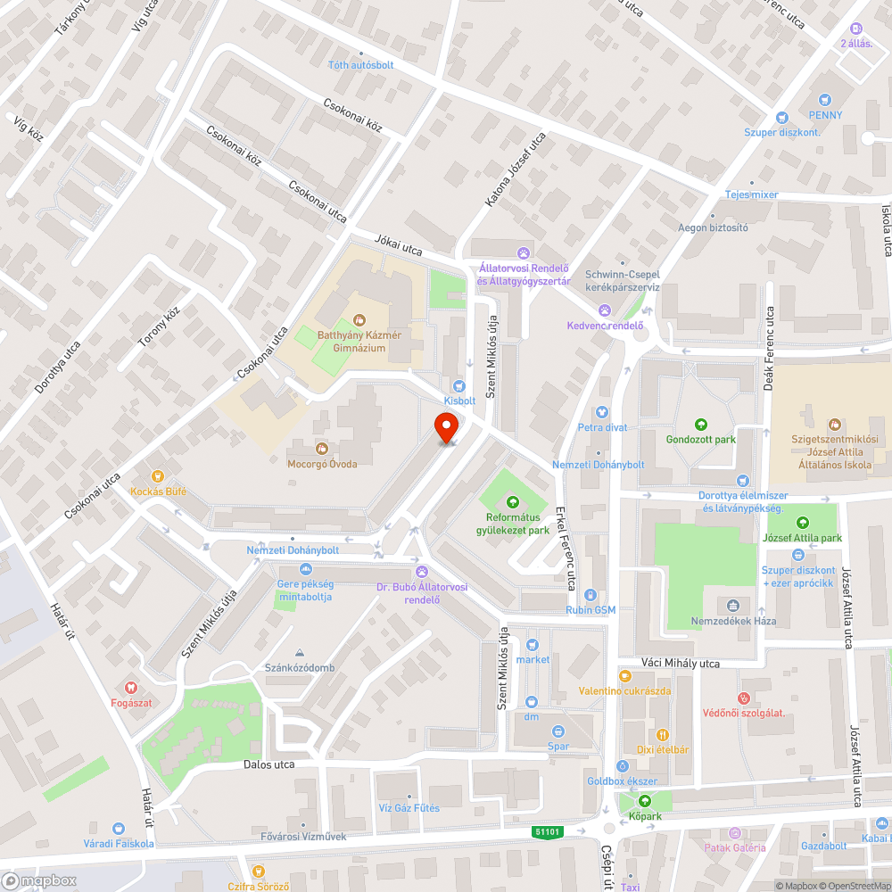 Balesetveszélyes járda bejelentés helye