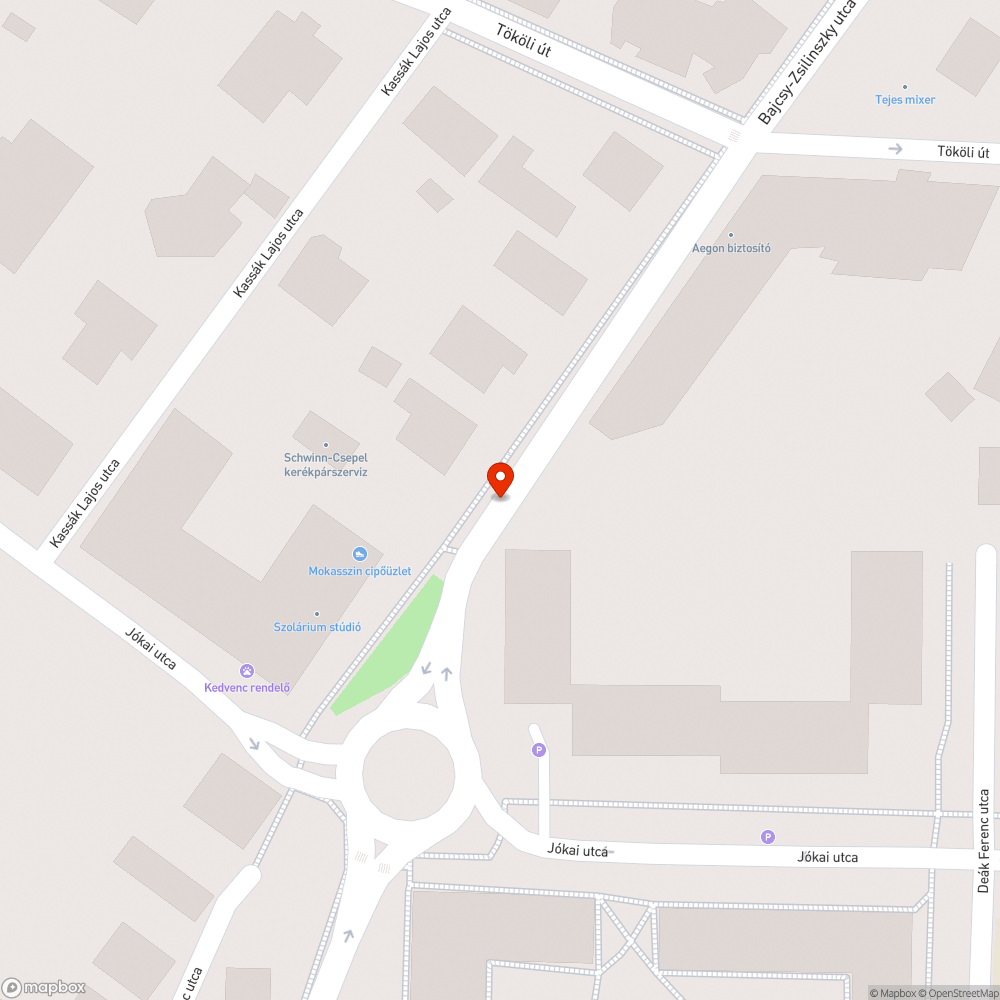 Veszélyes kátyú bejelentés helye