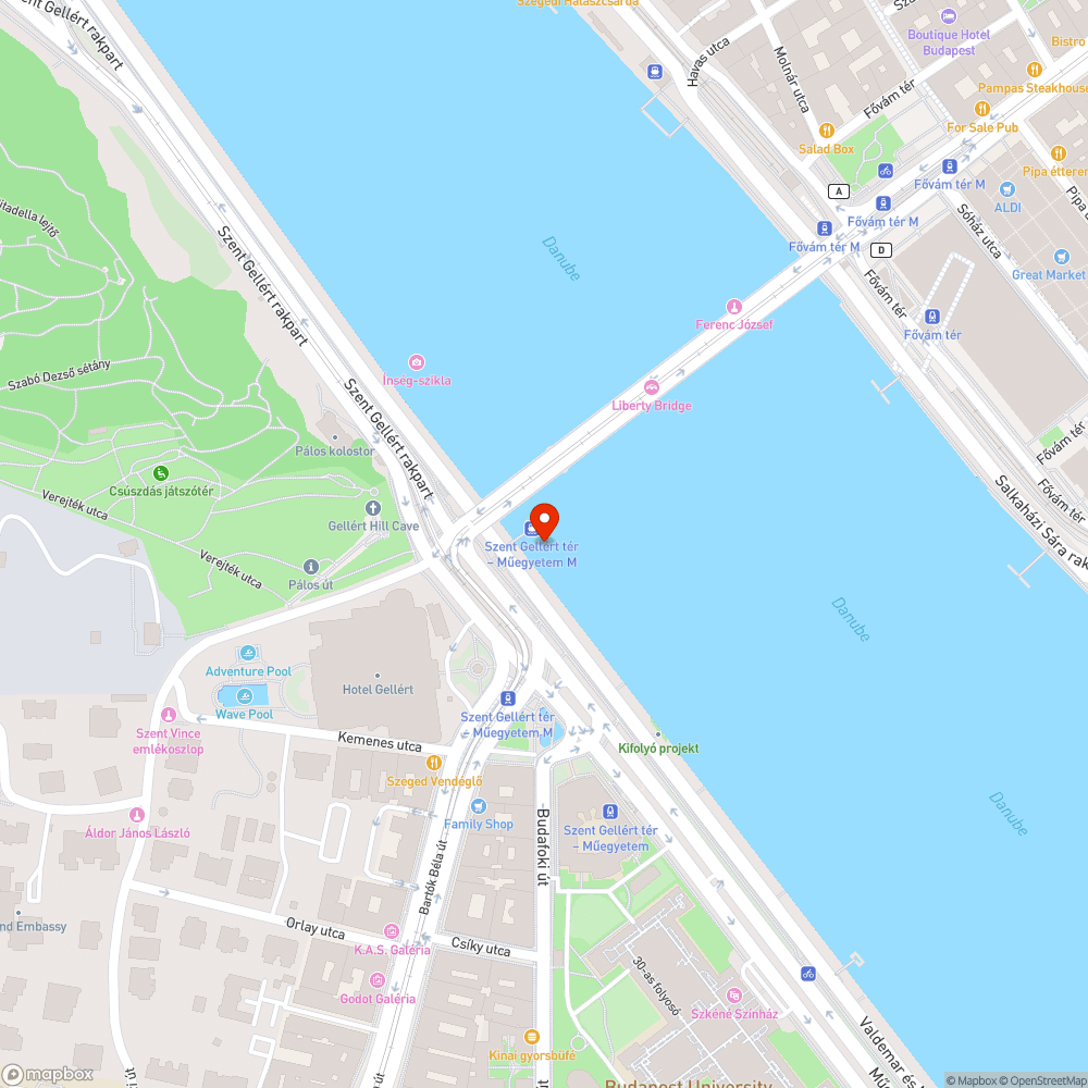 Szemét és hordalékfa a dunai lépcsőkön bejelentés helye