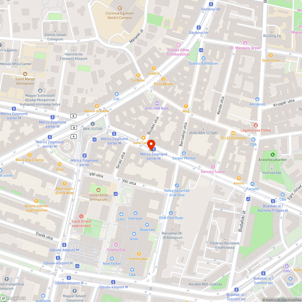 Hiányzó szegélykő és hiányzó pollerek bejelentés helye