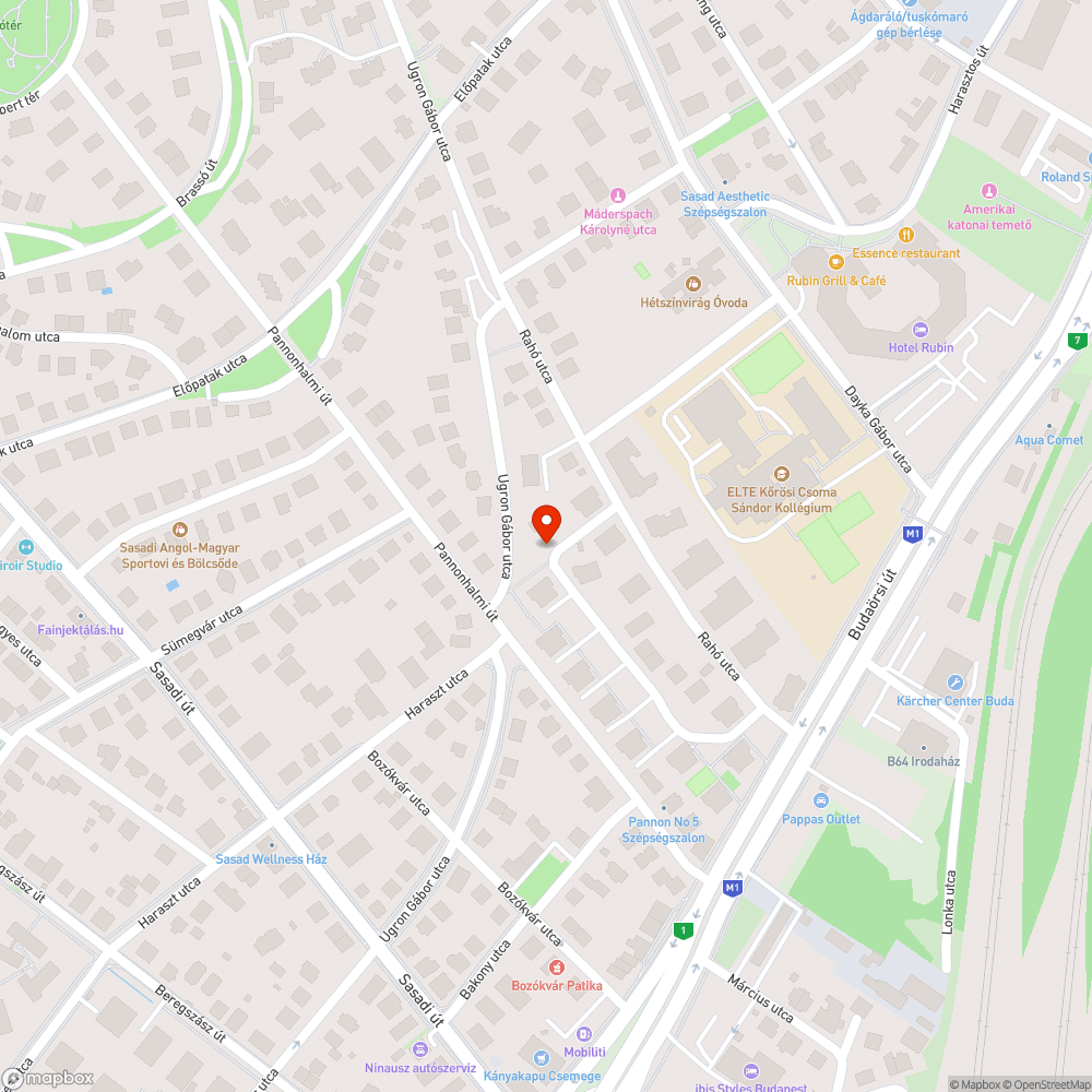 Rahó utca 24b lámpa bejelentés helye