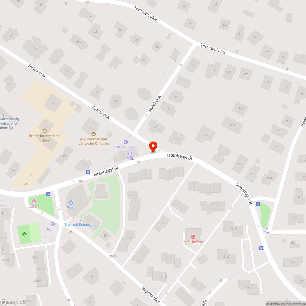 Eltakart sebességkorlátozó tábla bejelentés helye