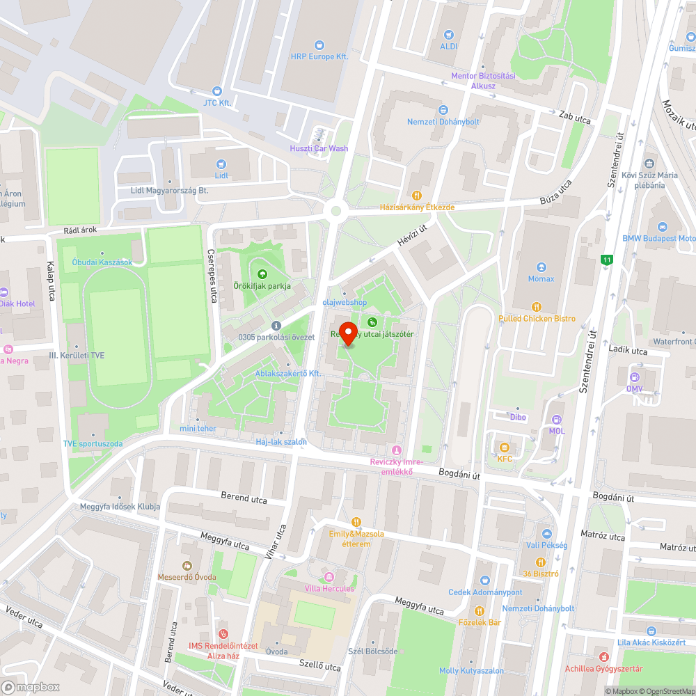 Kiszaradt fák bejelentés helye