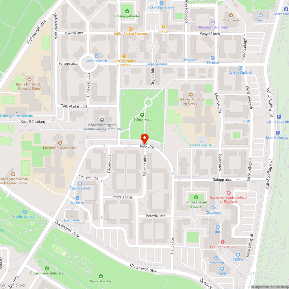 2 db kátyú bejelentés helye