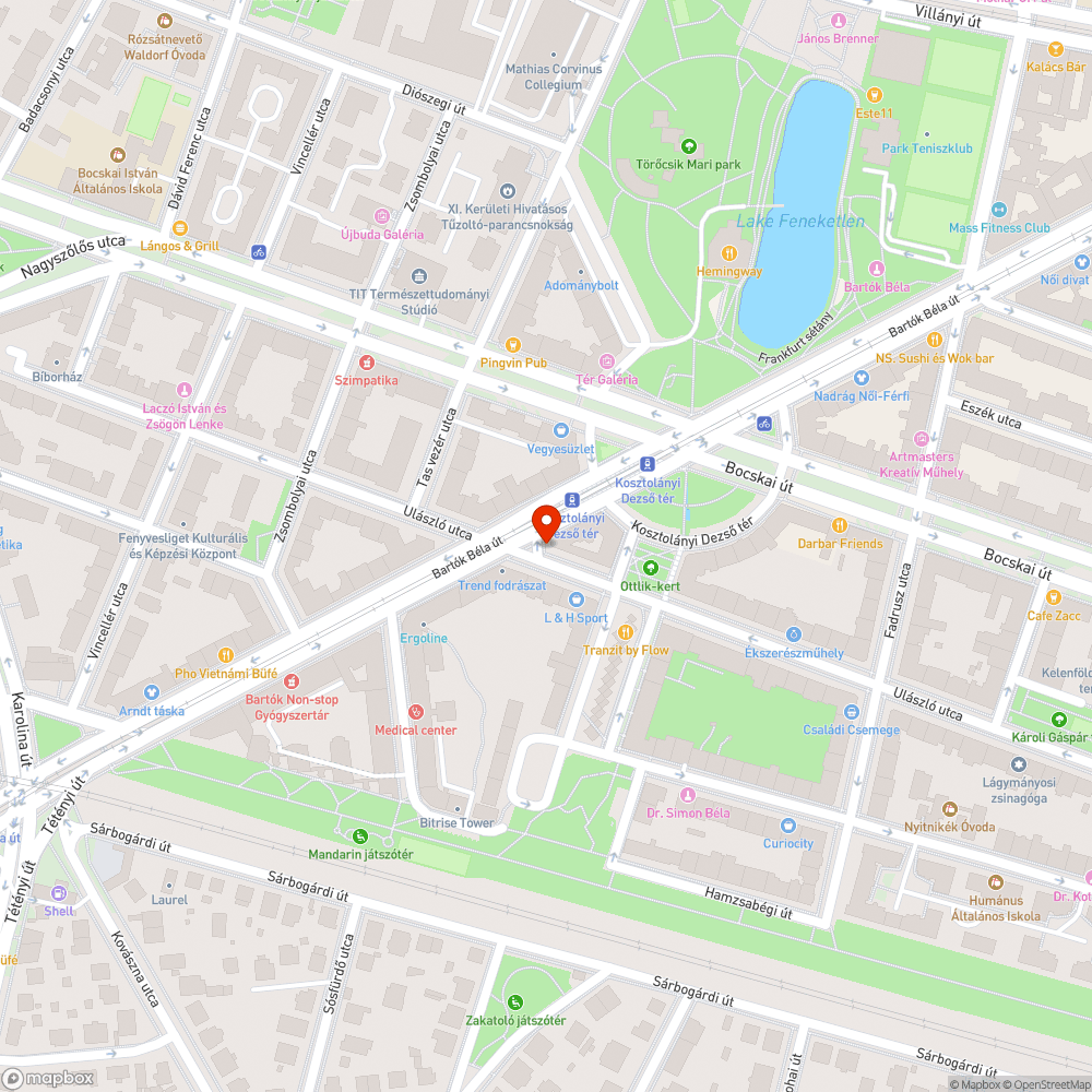 Megsüllyedt járdák és útburkolatok 2. bejelentés helye