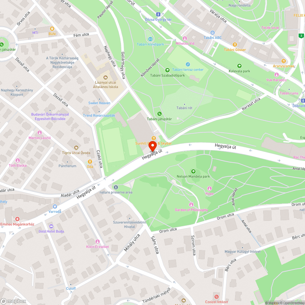 Gyomfa az elválasztósávban bejelentés helye