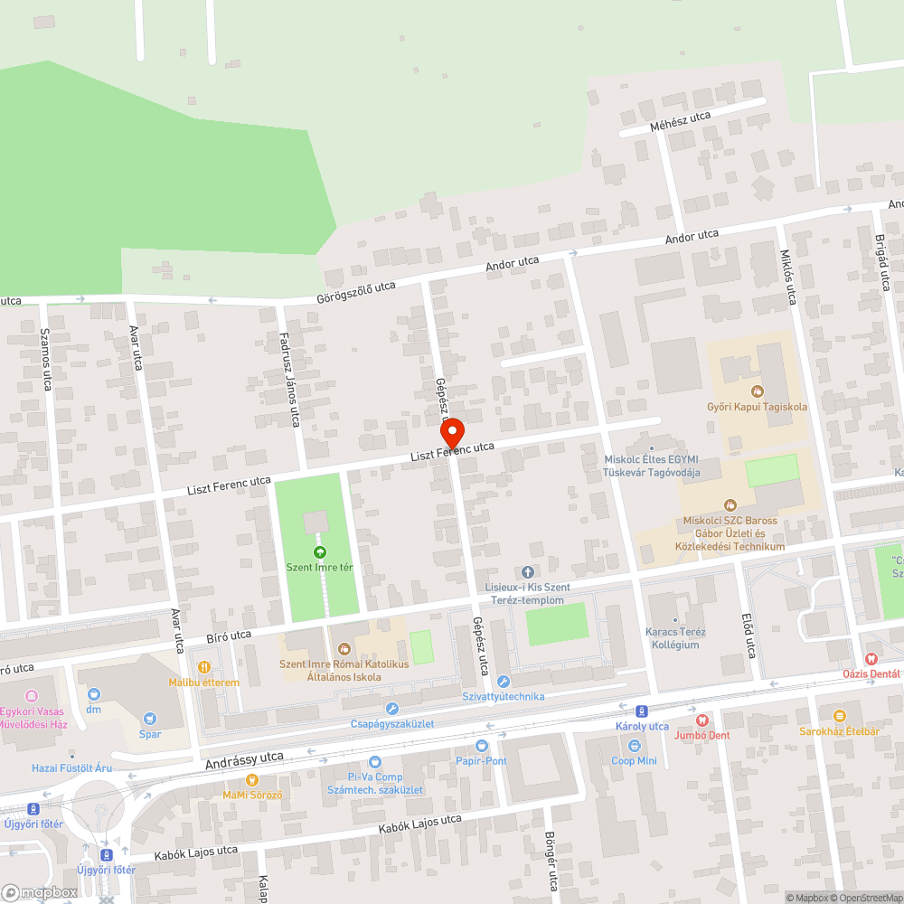 Szemét az úton bejelentés helye