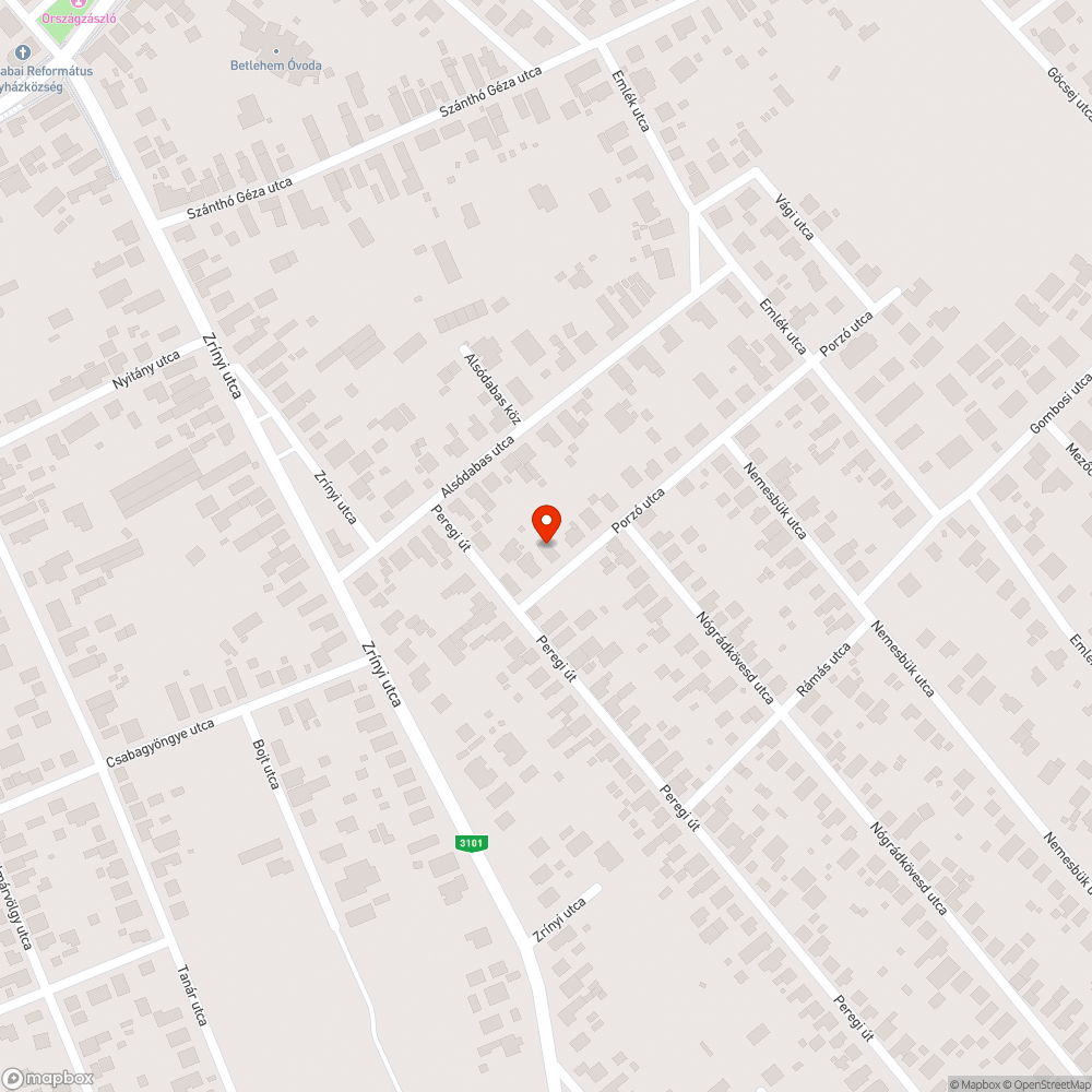 Járhatatlan járda bejelentés helye