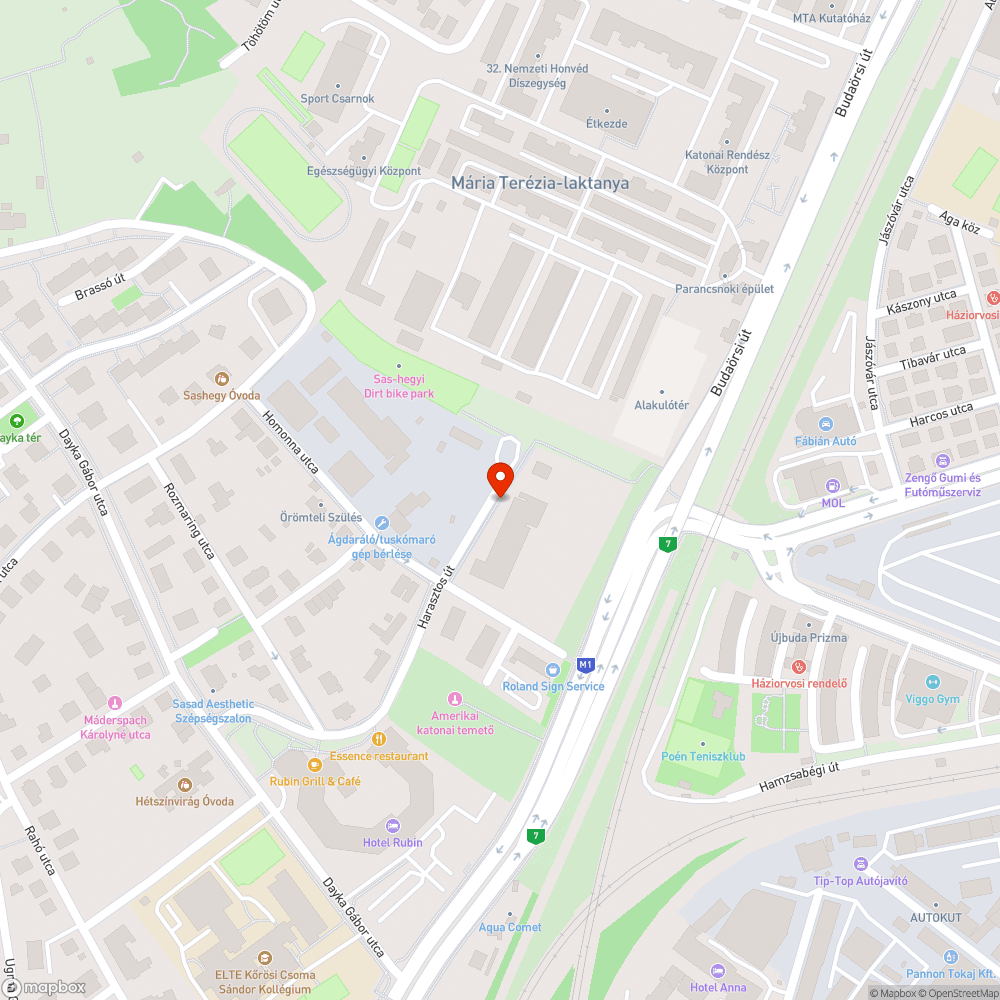 Harasztos úti telek gazos bejelentés helye