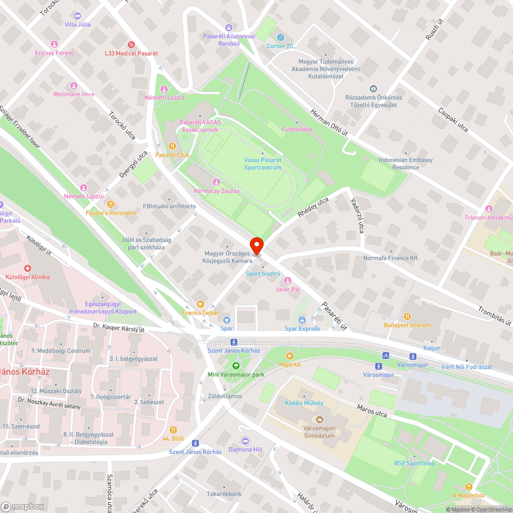 Járhatatlan járda bejelentés helye