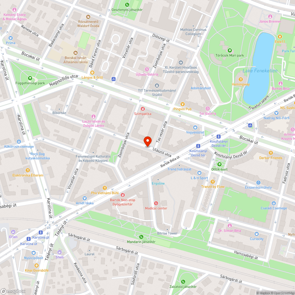 Kiszáradt fa bejelentés helye