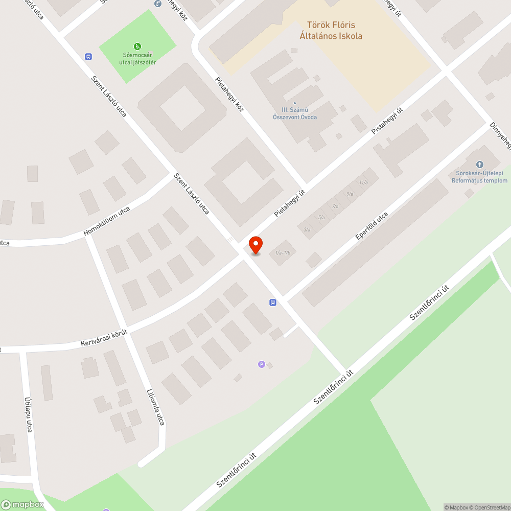 Elhagyott taxi bejelentés helye