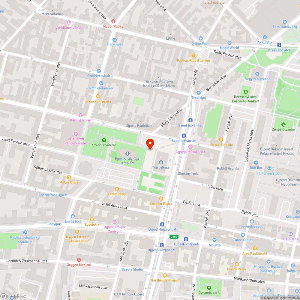 Dizájn ivókutak Újpesten, amikből nem lehet inni bejelentés helye