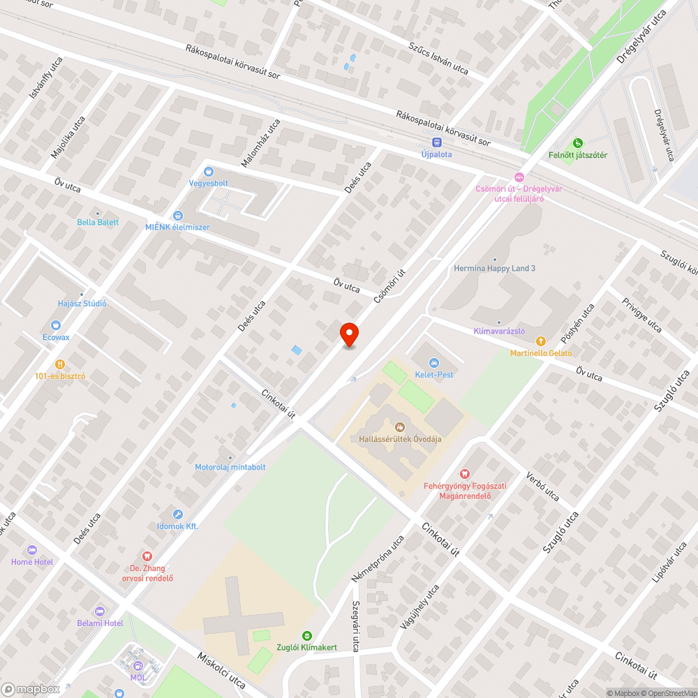 Kidőlt veszélyes fa bejelentés helye