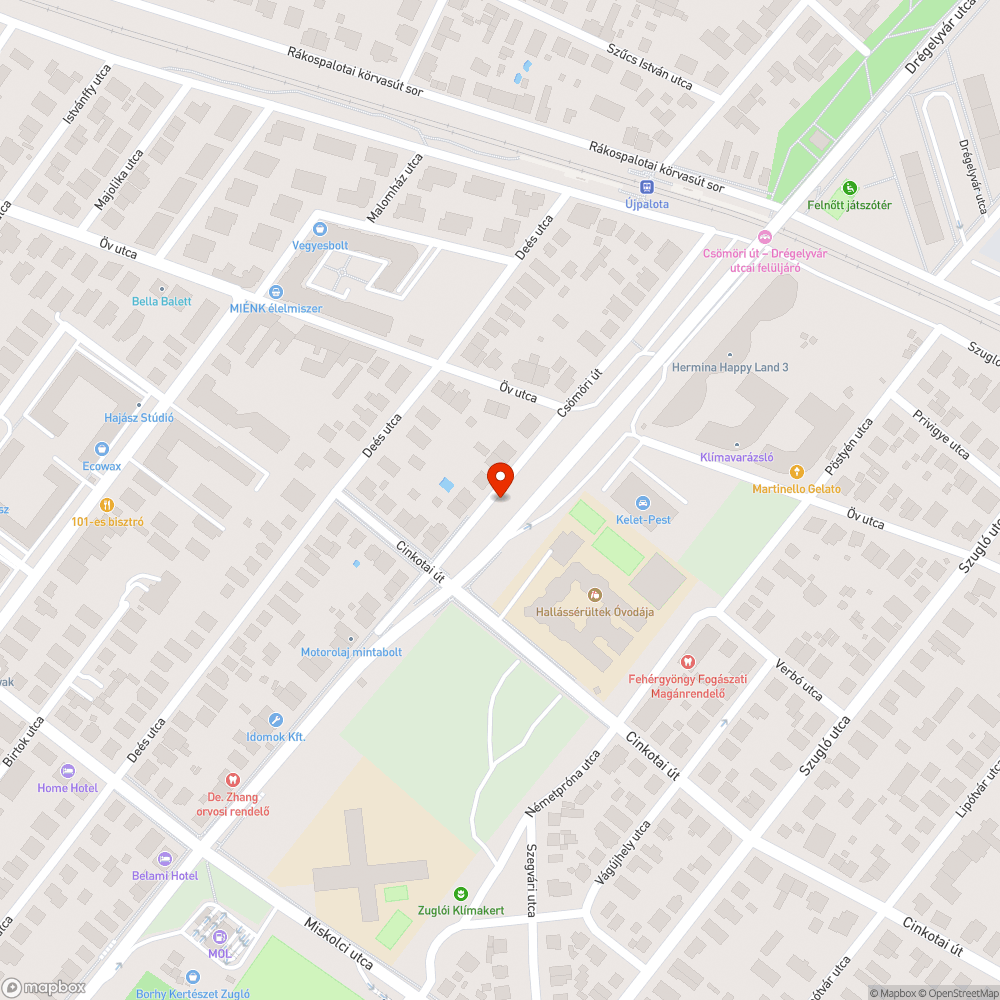 Kiszáradt magas fa bejelentés helye