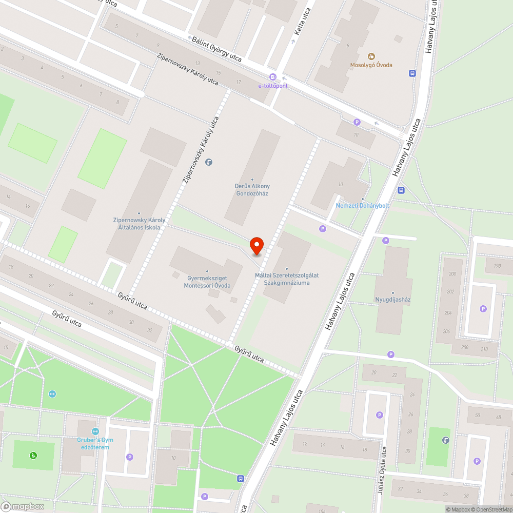 Leszakadt faág bejelentés helye