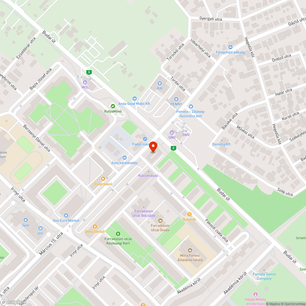 Veszélyes kátyu járdán bejelentés helye