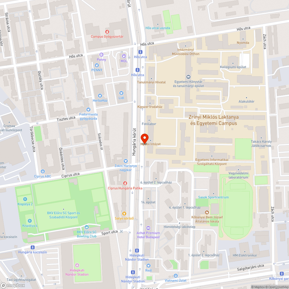 Törött támaszték bejelentés helye