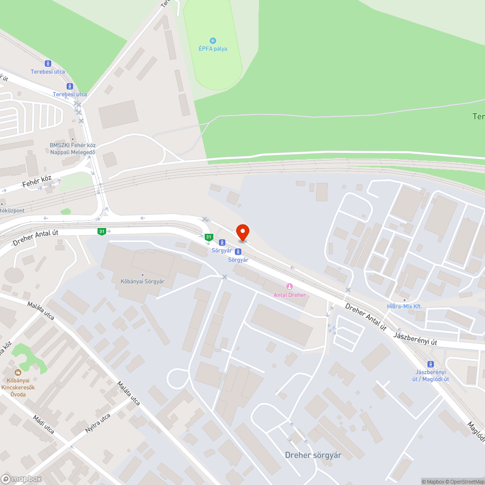 Egy nagyobb kupac szemét bejelentés helye