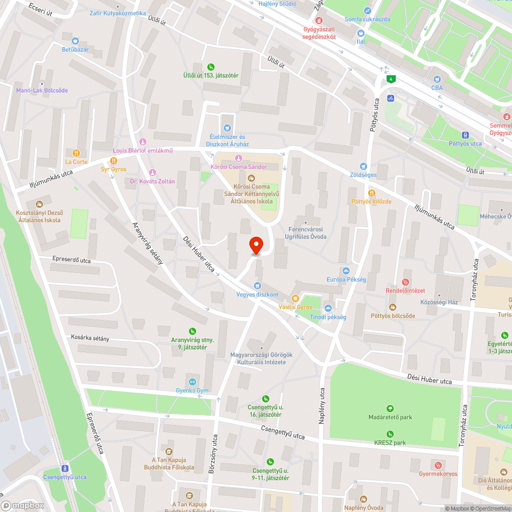 Nem világít bejelentés helye